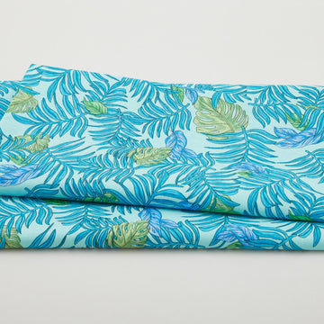 Botanical Radiants - Monstera Mash Sea Glass 2 Yard Cut