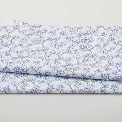 Botanical Radiants - Double Phalaenopsis Azure 2 Yard Cut