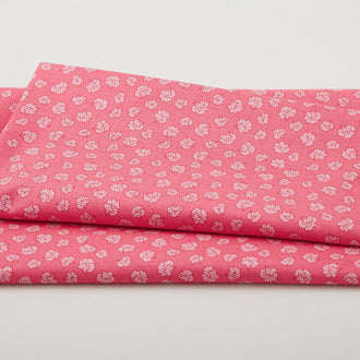 Botanical Radiants - Scalloped Flowers Bubble Gum 2 Yard Cut