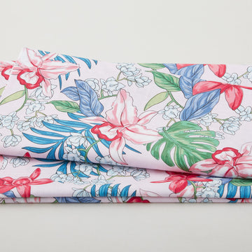 Botanical Radiants - Tropical Harmony Bubble Gum 2 Yard Cut