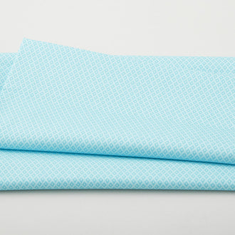 French Meadow - Meadow Diamond Light Teal 2 Yard Cut