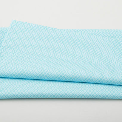 French Meadow - Meadow Diamond Light Teal 2 Yard Cut