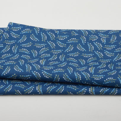 French Meadow - Meadow Toss Dark Blue 2 Yard Cut