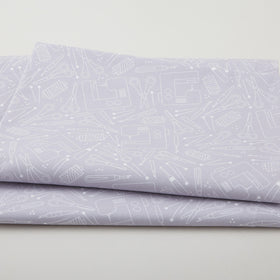 Happy Notes 108" Wide - Happy Quilting Grey 3 Yard Cut