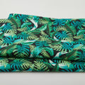 Paradise 108" Wide - Leaves of Paradise Black 3 Yard Cut