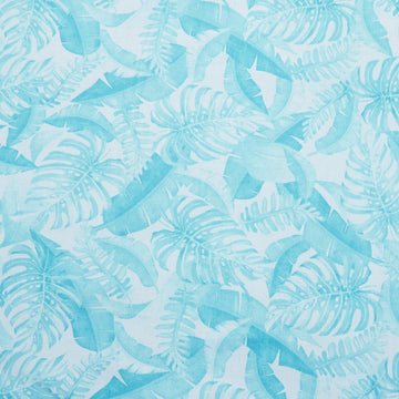 Paradise 108" Wide - Leaves of Paradise Light Blue 3 Yard Cut