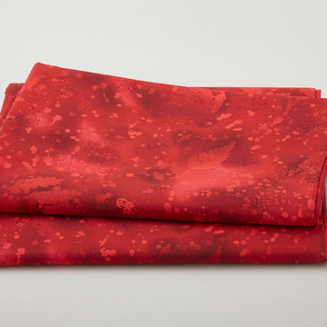 Fossil Fern 108" Wide - True Red 3 Yard Cut