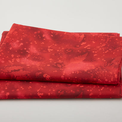 Fossil Fern 108" Wide - True Red 3 Yard Cut