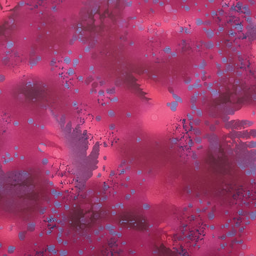 Fossil Fern 108" Wide - Raspberry Slush 3 Yard Cut