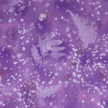 Fossil Fern 108" Wide - Purple 3 Yard Cut