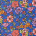 Alluring Peacock - Allure Floral Blue 2 Yard Cut