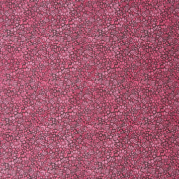 Alluring Peacock - Pebble Mosaic Fuchsia 2 Yard Cut