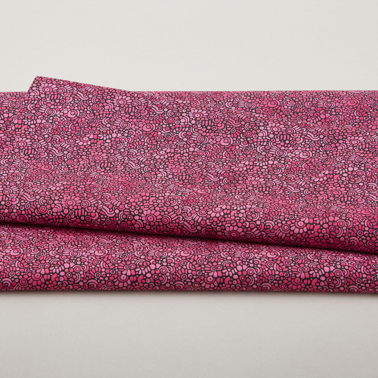 Alluring Peacock - Pebble Mosaic Fuchsia 2 Yard Cut