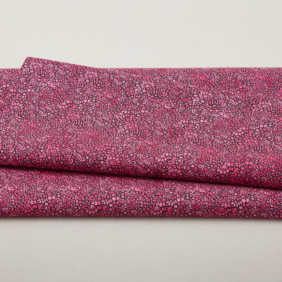 Alluring Peacock - Pebble Mosaic Fuchsia 2 Yard Cut