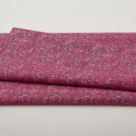 Alluring Peacock - Pebble Mosaic Fuchsia 2 Yard Cut