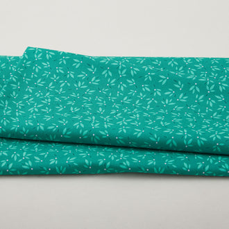 Flora & Fauna: Forest - Leaves Jade 2 Yard Cut