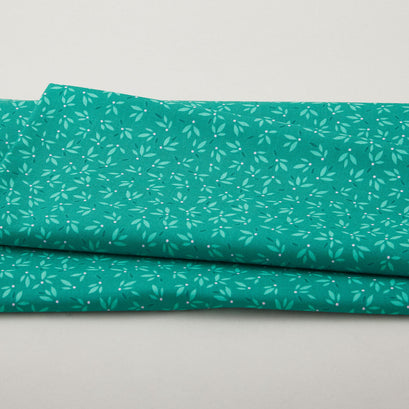 Flora & Fauna: Forest - Leaves Jade 2 Yard Cut