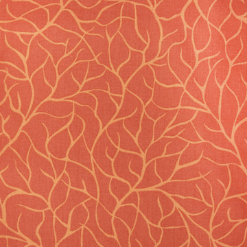 Flora & Fauna: Midnight - Branches Orange 2 Yard Cut