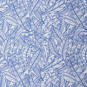 Rooville - Feathers Lined Lapis 2 Yard Cut