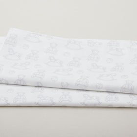 Simply Blessed - Simply Loved Toys White/Grey 2 Yard Cut