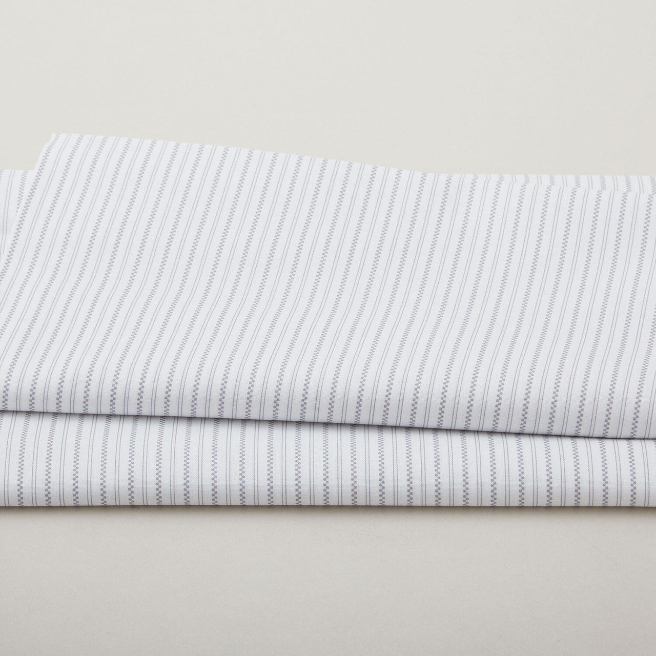 Simply Blessed - Shirting Stripe White/Grey 2 Yard Cut