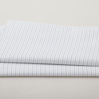 Simply Blessed - Shirting Stripe White/Grey 2 Yard Cut