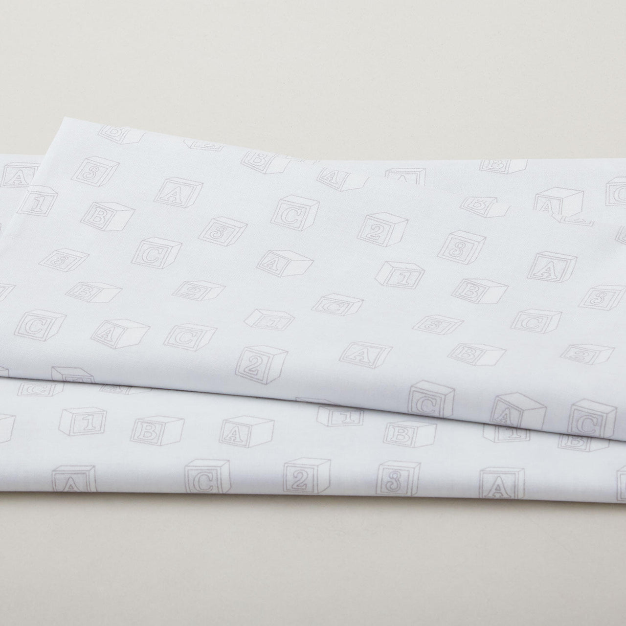 Simply Blessed - Baby Blocks Light Grey 2 Yard Cut