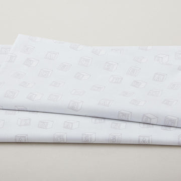 Simply Blessed - Baby Blocks Light Grey 2 Yard Cut