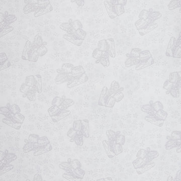 Simply Blessed - Baby Booties White/Grey 2 Yard Cut