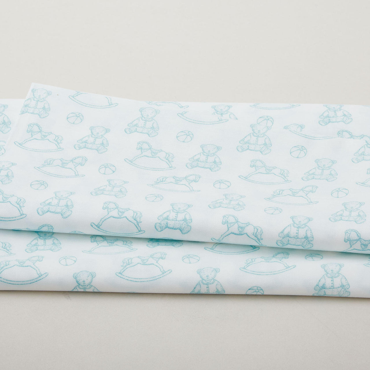 Simply Blessed - Simply Loved Toys White/Turquoise 2 Yard Cut