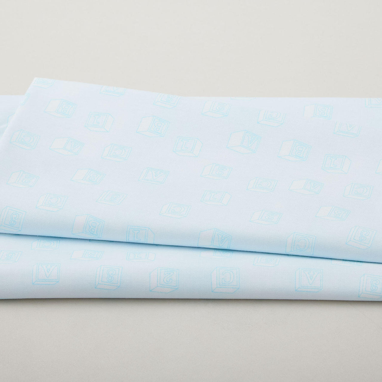 Simply Blessed - Baby Blocks Light Turquoise 2 Yard Cut