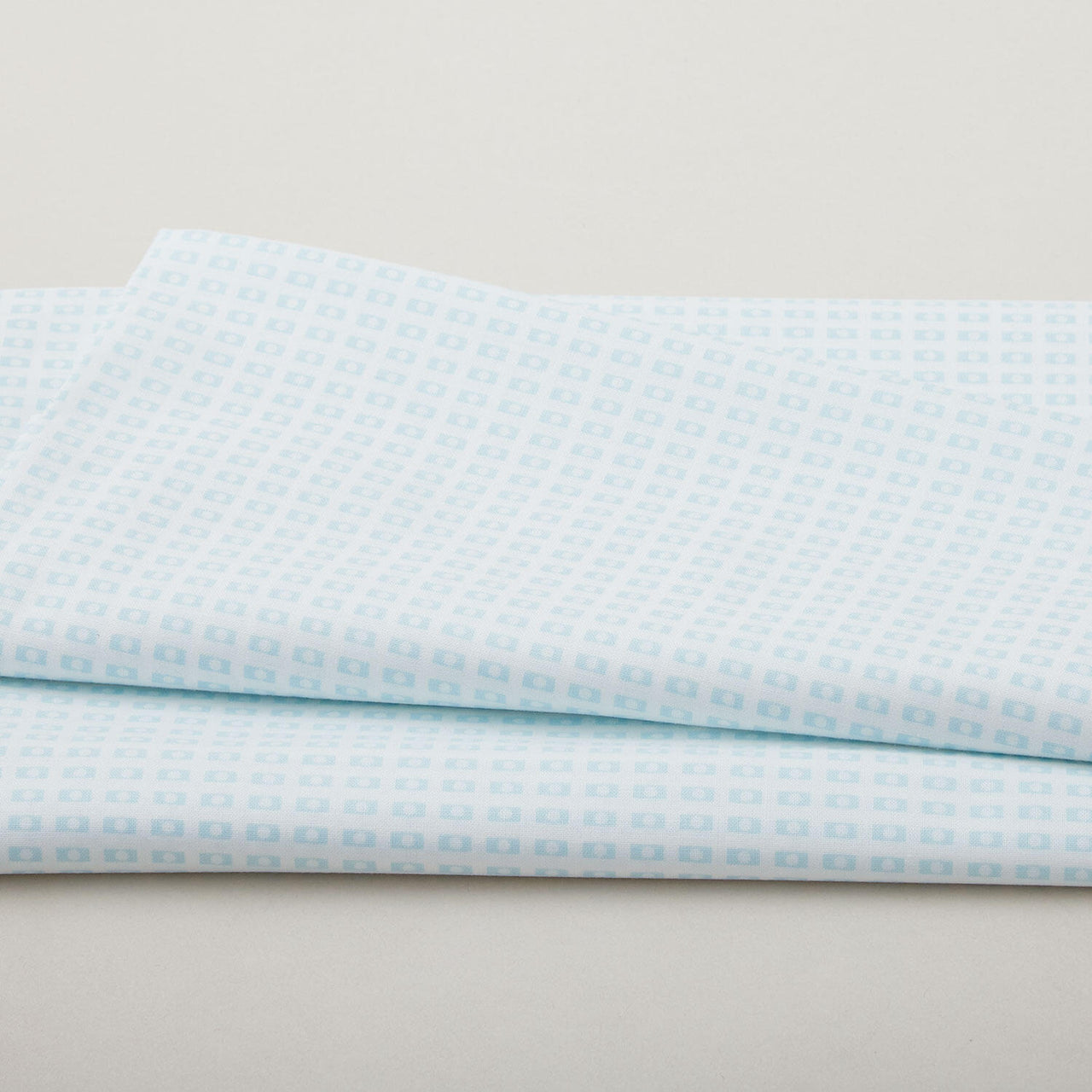 Simply Blessed - Block Print White/Turquoise 2 Yard Cut
