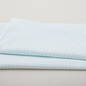 Simply Blessed - Block Print White/Turquoise 2 Yard Cut