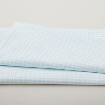 Simply Blessed - Block Print White/Turquoise 2 Yard Cut