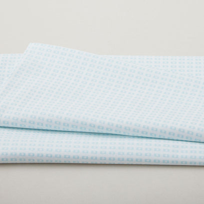 Simply Blessed - Block Print White/Turquoise 2 Yard Cut