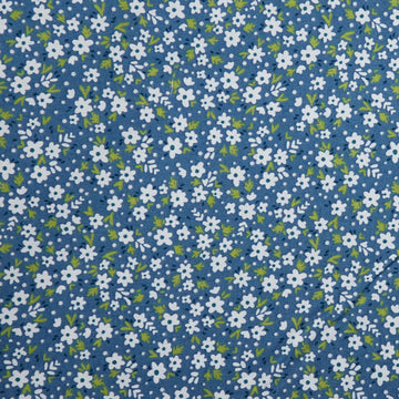 Snow Fall - Paperwhites Windsor Blue 2 Yard Cut