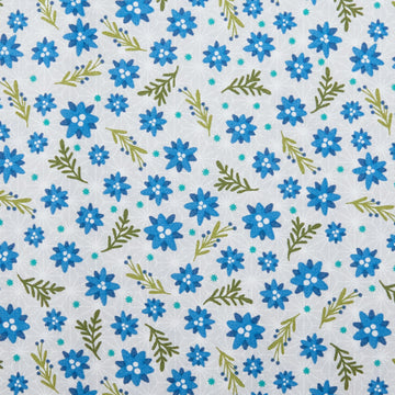 Snow Fall - Christmas Roses Blue Spruce 2 Yard Cut