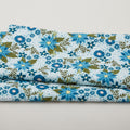 Snow Fall - Frost Flowers Aqua 2 Yard Cut