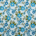 Snow Fall - Frost Flowers Aqua 2 Yard Cut