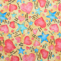 UpWords - Hearts and Stars Yellow 2 Yard Cut