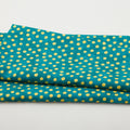 Christmas Spirit - Dot Splendor Teal/Gold 2 Yard Cut