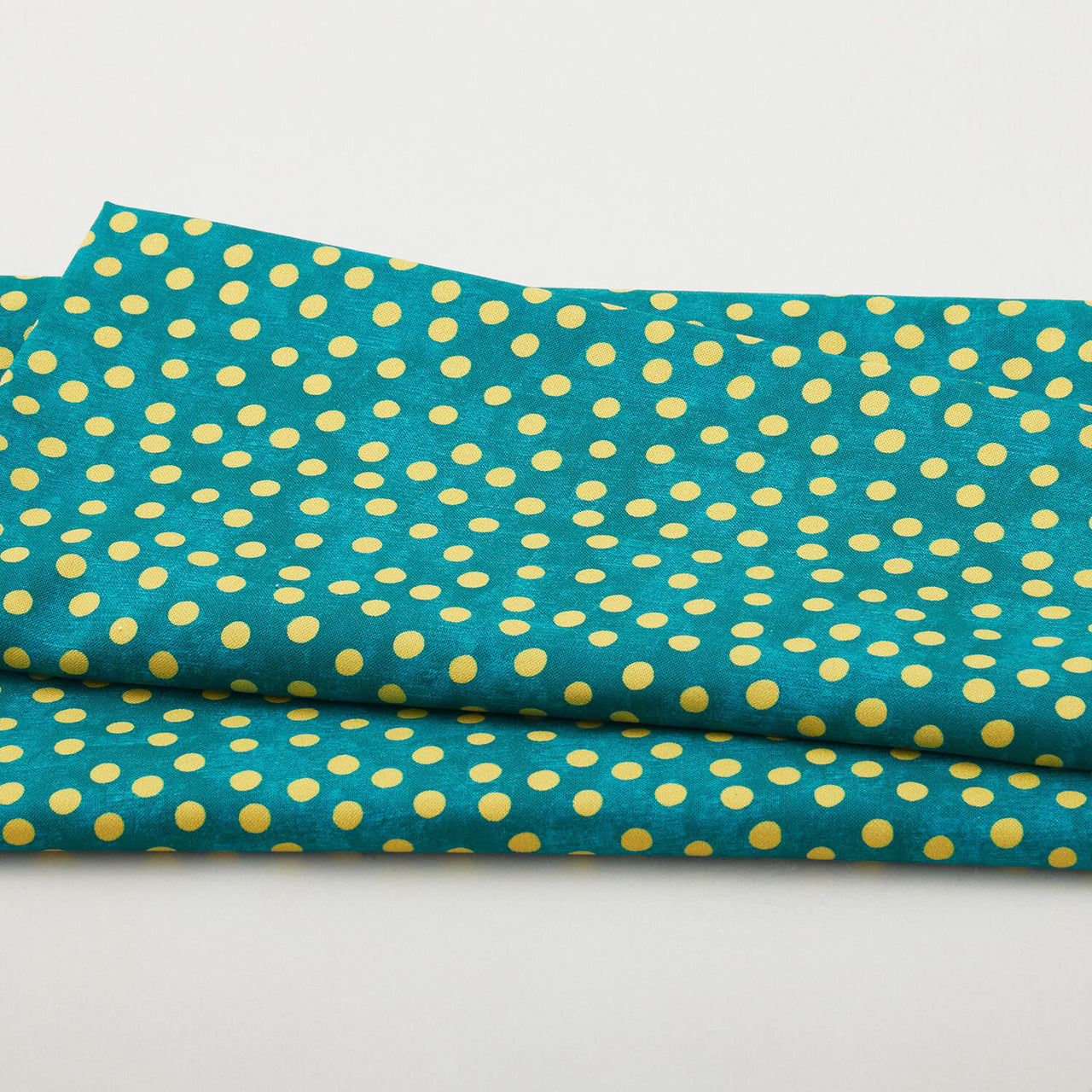 Christmas Spirit - Dot Splendor Teal/Gold 2 Yard Cut