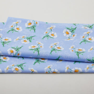 Daisy Scroll - Sky 2 Yard Cut