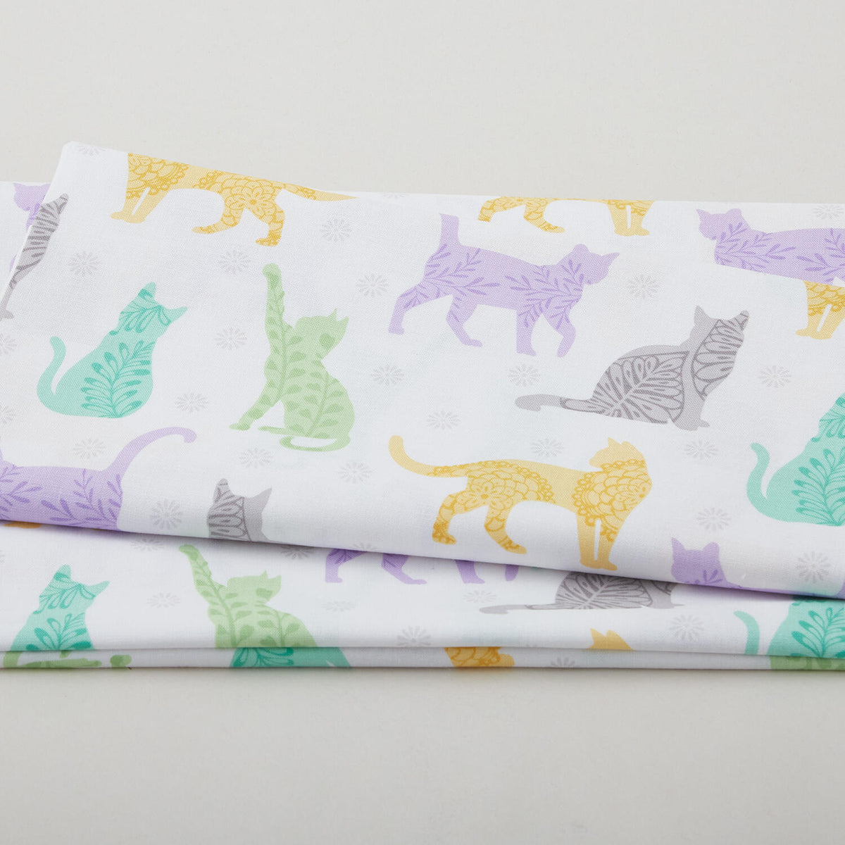 Kitty Sunshine - White/Multi 2 Yard Cut