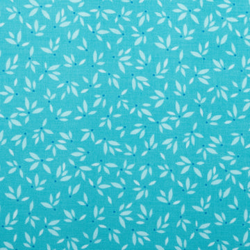 Leaves - Turquoise 2 Yard Cut