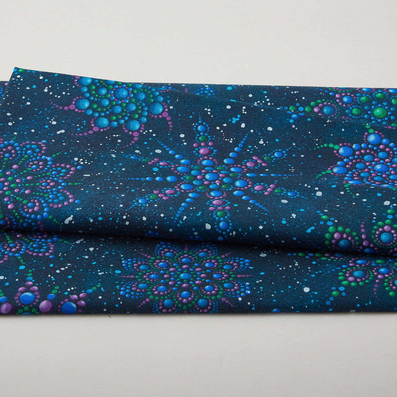 Beaded Medallion - Dark Teal 2 Yard Cut