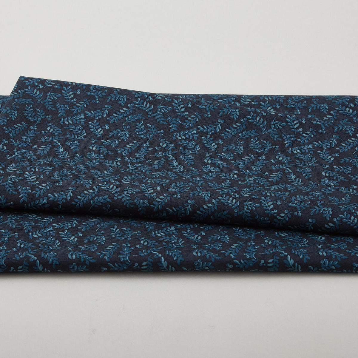 Harvest Berry Leaves - Blue 2 Yard Cut
