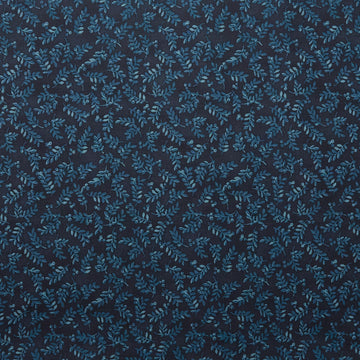 Harvest Berry Leaves - Blue 2 Yard Cut