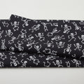 Black & Boo Favorites - Glow in the Dark Little Skeletons Black 2 Yard Cut