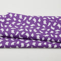 Black & Boo Favorites - Glow in the Dark Little Ghosts Purple 2 Yard Cut